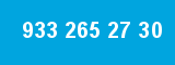 933 265 27 30 933 265 27 30
